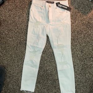 Ripped White Jeans